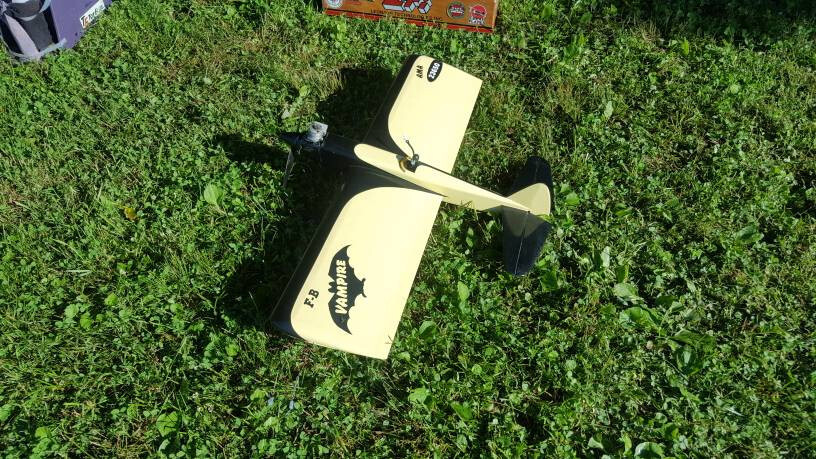 F&B Vampire OT Stunt Model Airplane Plans, Redrawn by Bill Schmidt