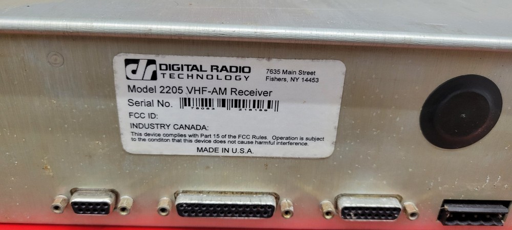 Digital Radio Technology Model 2205 VHF-AM Receiver DR
