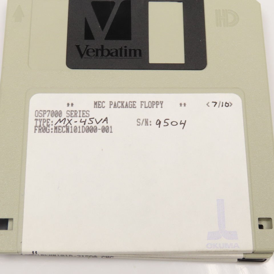 Okuma MX-45VA OSP700M Programming Software 10 Diskette Library