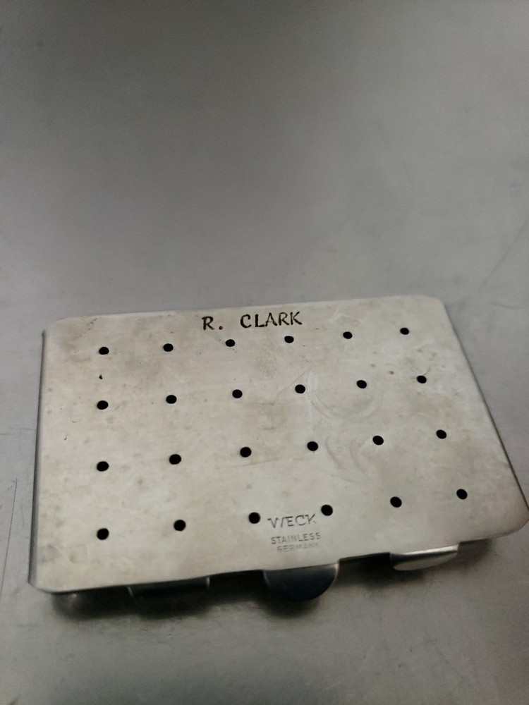 R. Clark Instruments Weck Perforated Sterilization Case Surgical