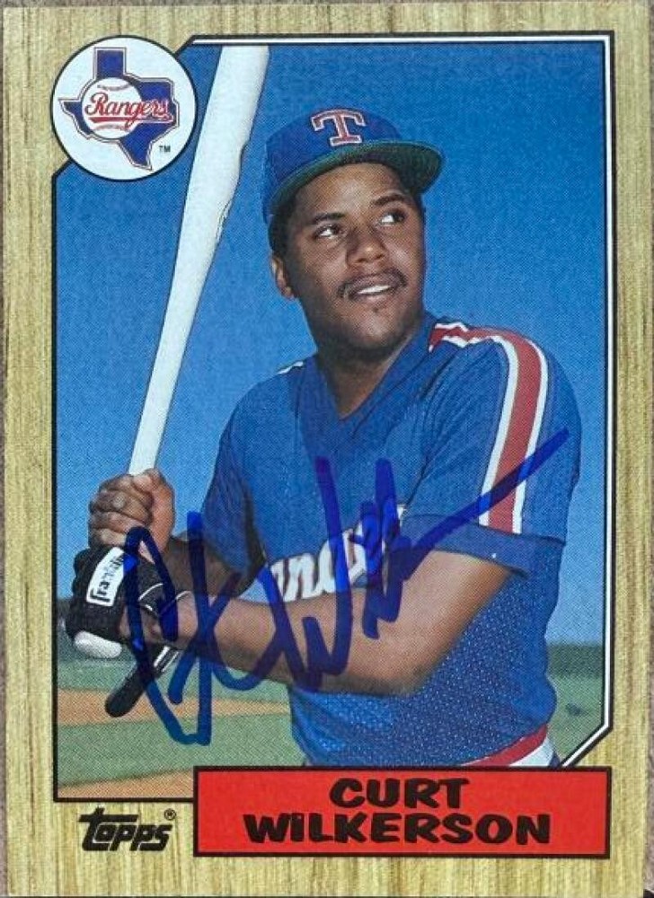 Curtis Wilkerson Autographed 1987 Topps #228