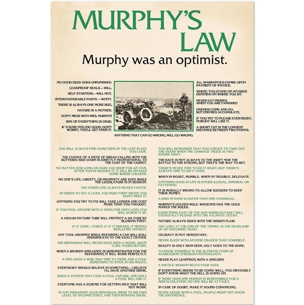 Murphy’s Law Poster