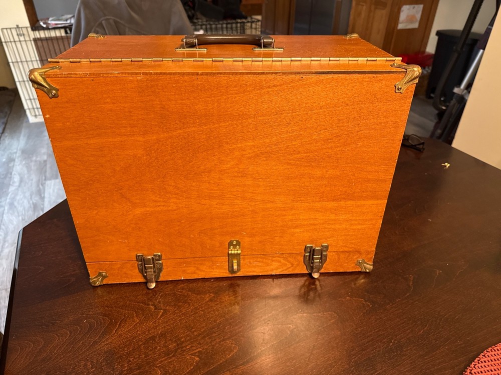 vintage shooting range box