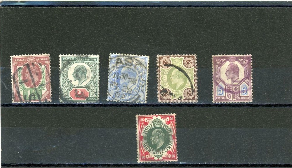 Great Britain 1902-11 Scott# 129//138 canceled