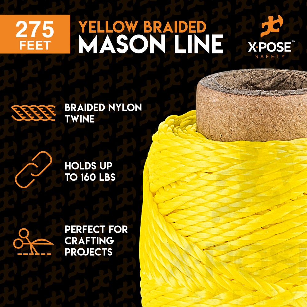 Yellow Nylon Twine - 275' Nylon String - Synthetic Thin Twine String