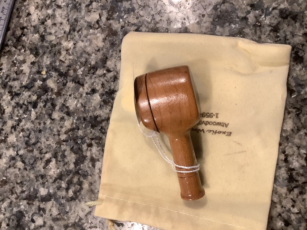 Pocket Pipe - Handmade, Lidded - - Red Maple Wood