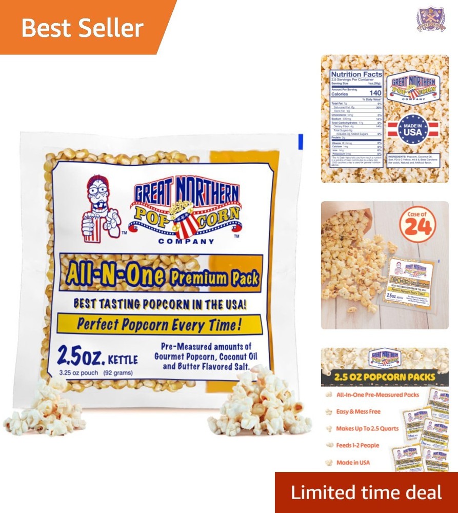 Popcorn Machine Popcorn Packets All-in-One Kernels Oil Salt Value Pack