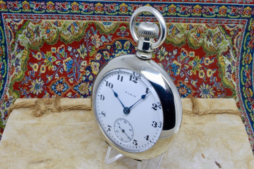 Serviced 1908 Elgin 18 Size Pocket Watch