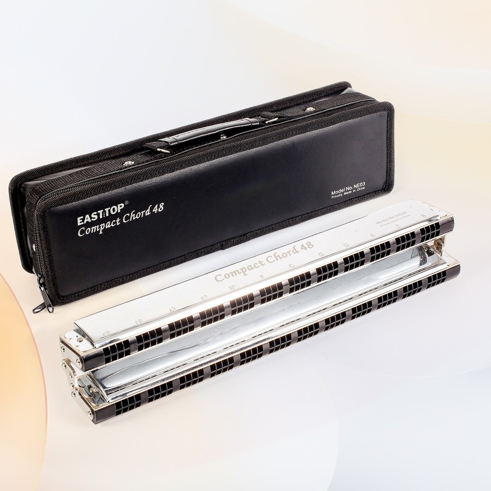EASTOP 48Compact Upgrade Chord Harmonica New Professional Ensemble Harmonica US