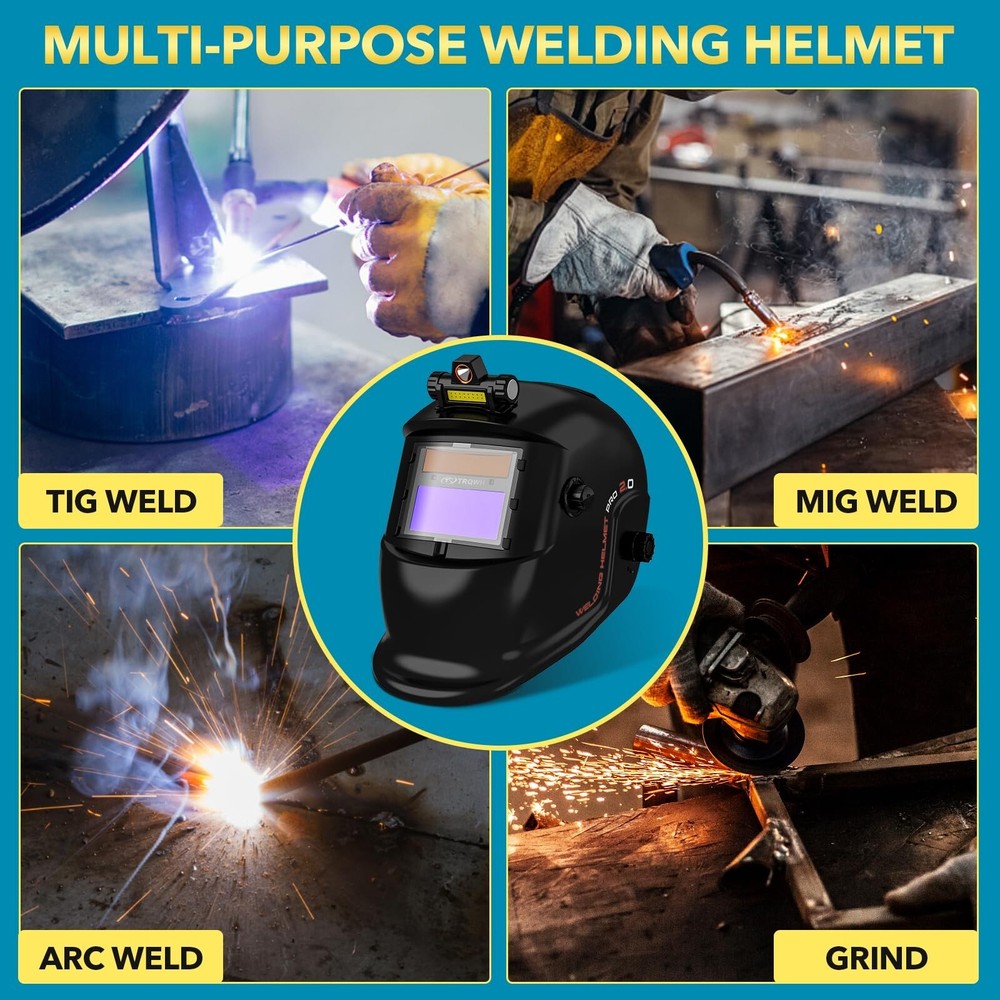 TRQWH Auto Darkening Welding Helmet & Welding Tools Backpack, Large Capacity