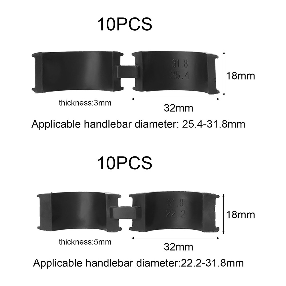 Bike Handlebar Non Slip Spacer Kit Includes Both Size Options Available