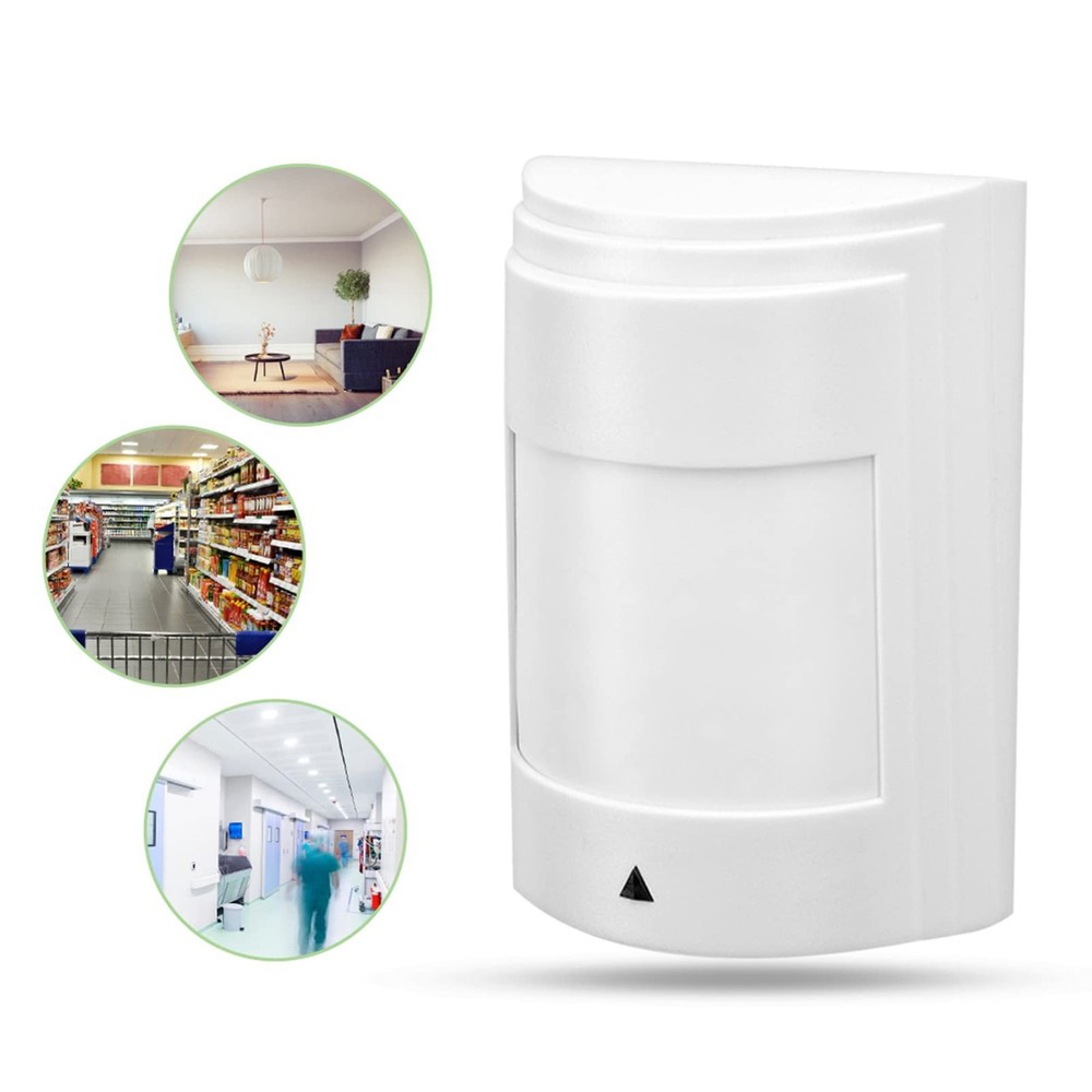 Wired Passive Infrared Motion Sensor, 12V Dual PIR Motion Detector, Home Securit