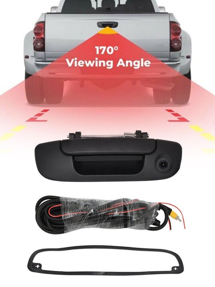 Tailgate Handle Reverse View Backup Camera For Dodge Ram 1500 2500 3500 2002-08