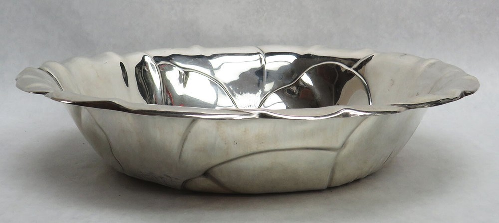 WALLACE POPPY PATTERN STERLING SILVER 10" FRUIT BOWL #123