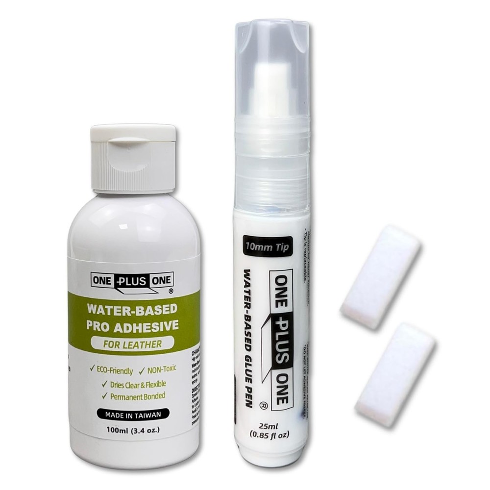 ONE Plus ONE Water-Based Pro Adhesive Set – 10mm Glue Pen with 100ml Refill a