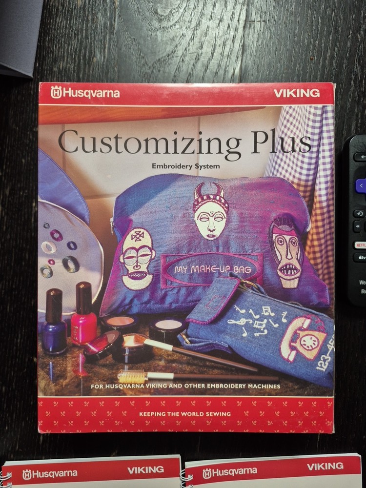 Husqvarna Viking Customizing Plus Embroidery System CD USB Dongle Manuals