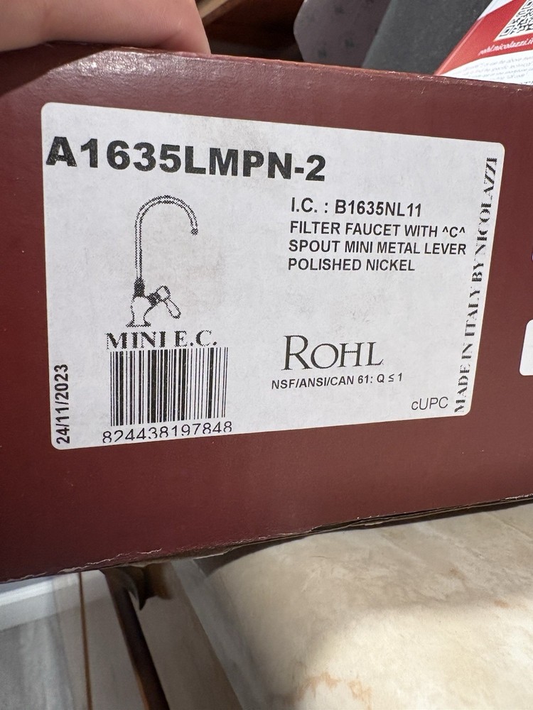 Rohl Lux Cold Only Water Dispenser, Polished Chrome