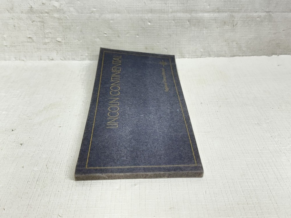 1968 Lincoln Continental NOS Owners Manual