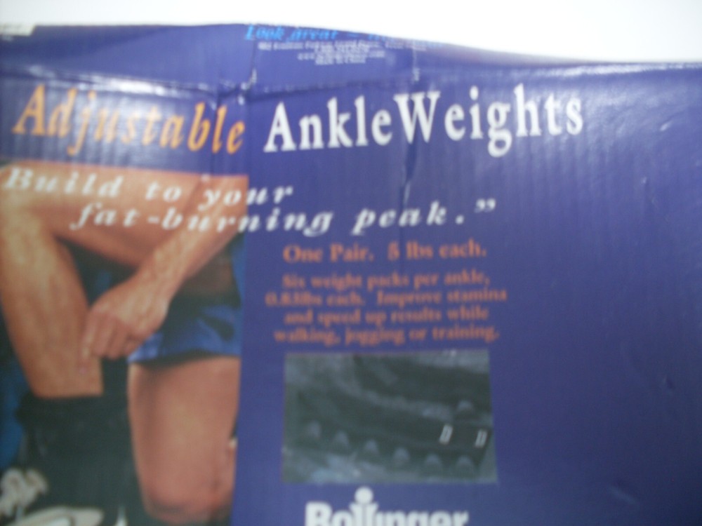 BOLLINGER Adjustable Ankle Weights, 5-Pound Pair (10 lb total)