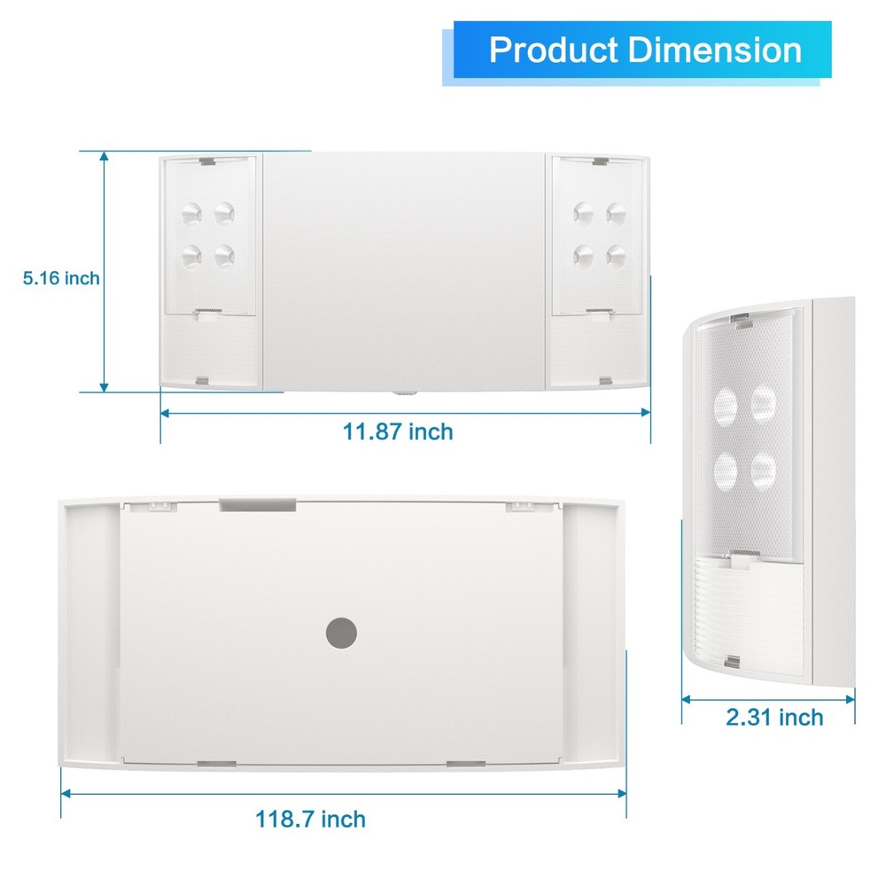 UL Listed Led 6 Packs Emergency Light Led Commercial Emergency Exit Signs Set.