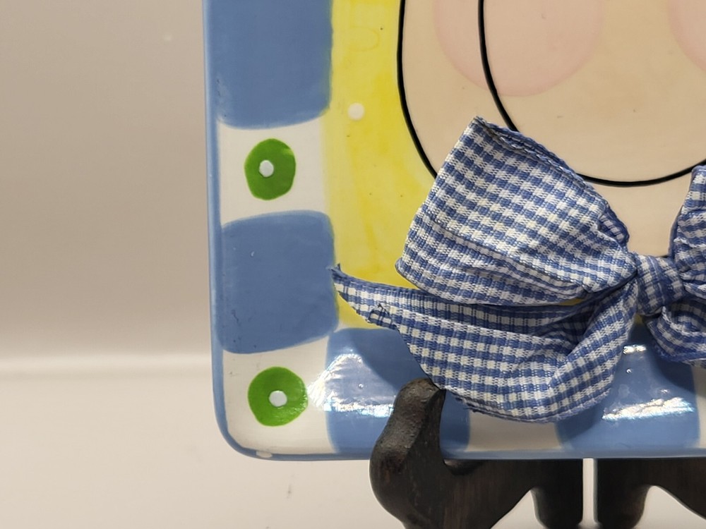 Ceramic Baby Boy Decorative Plate By Clay Chicks Can Be Personalized