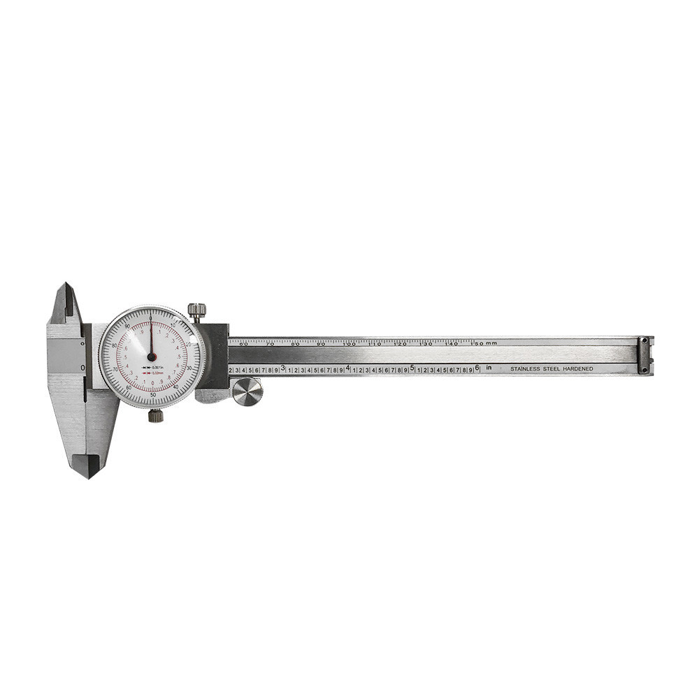 Dial Hand Tools Caliper 6'' / 150MM Dual Reading Shockproof Scale Metric
