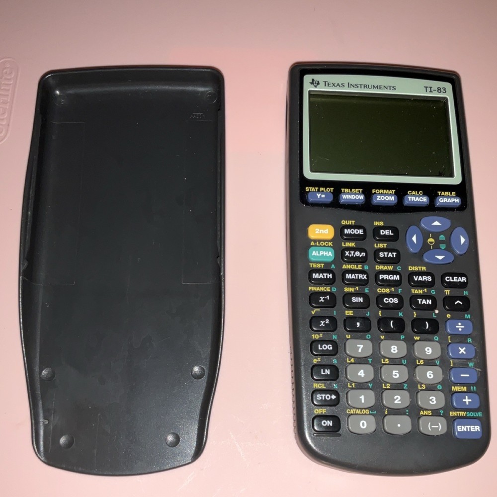 Texas Instruments TI-83 Programmable Graphing Calculator LCD Display Handheld