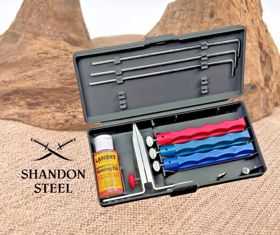 Lansky Standard 3 Stone System Controlled Angle Precision Knife Sharpening Kit