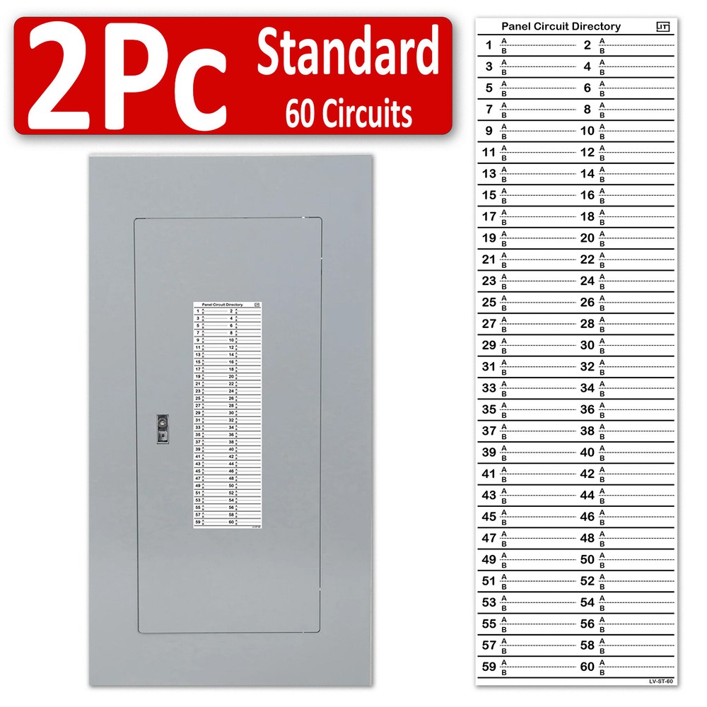 Fuse Box Siemens Cutler Hammer Label Electrical Panel Directory Sticker  60 Cir