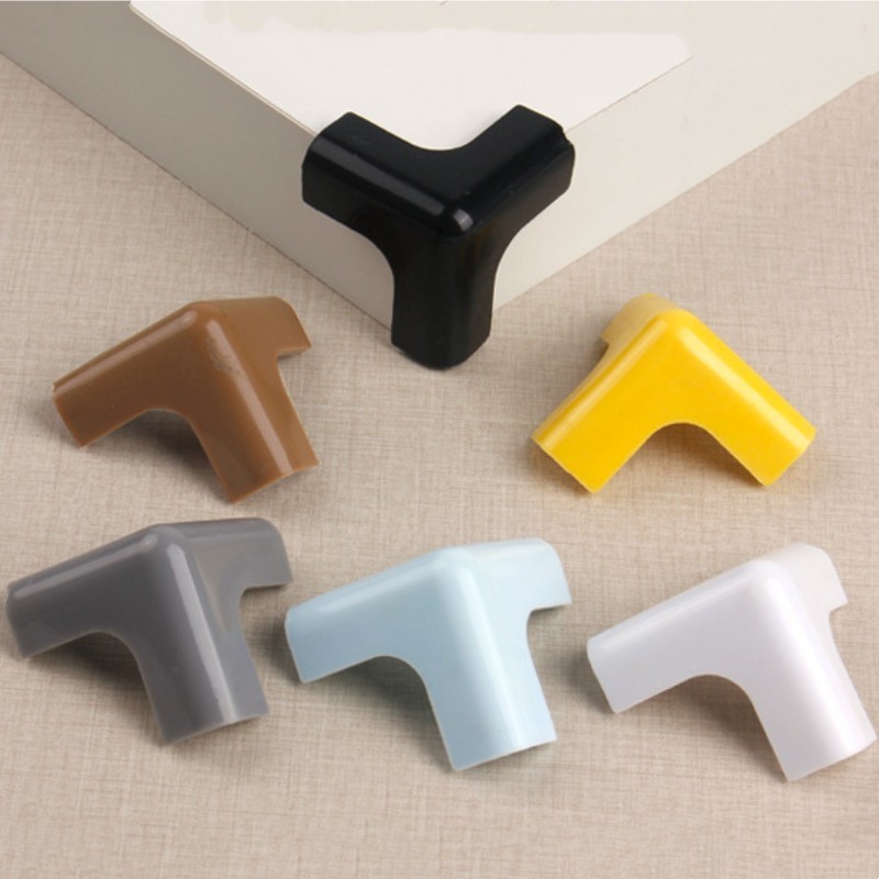 8Pcs Corner Guards Table Corner Protectors Soft Silicone 45x45x45mm, White