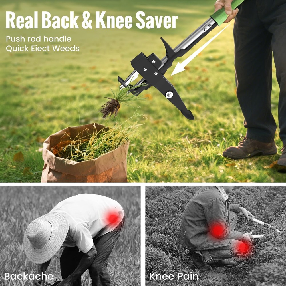 Weed Puller Tool - Dandelion Weed Puller Tool Stand Up Heavy Duty,Made with 4...