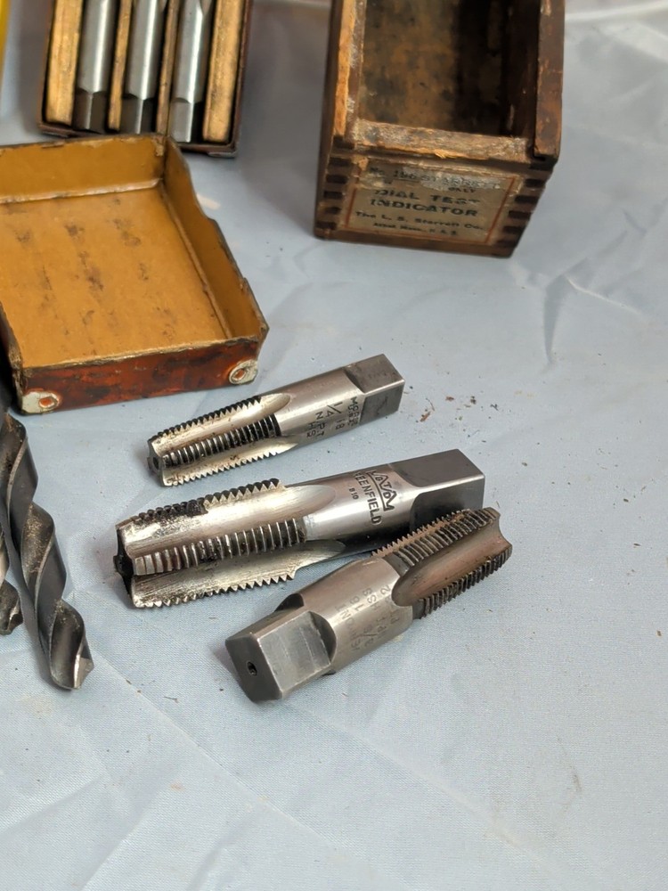 Machinist Taps Drill Bits Ect... Lot Great Condition