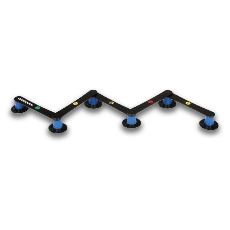 Warrior 5 Section Stick-handling Dangler - Black HDPE -  1 EA 5 Sections