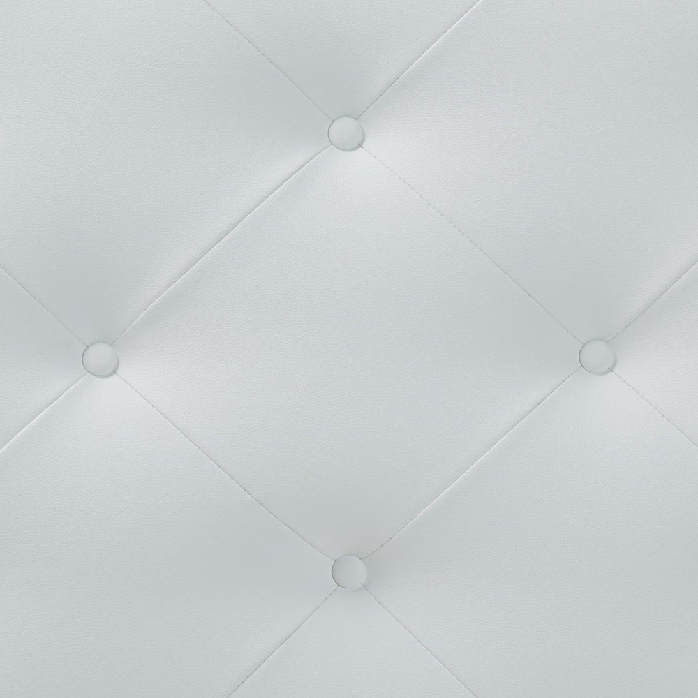 Modern White Faux Leather Full Headboard by Baltimore