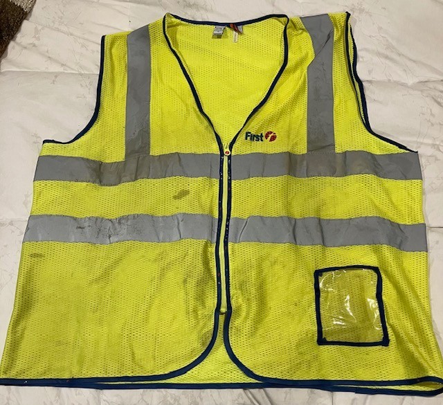 image solutions  XL yellow zip workwear vest - reflective polyester