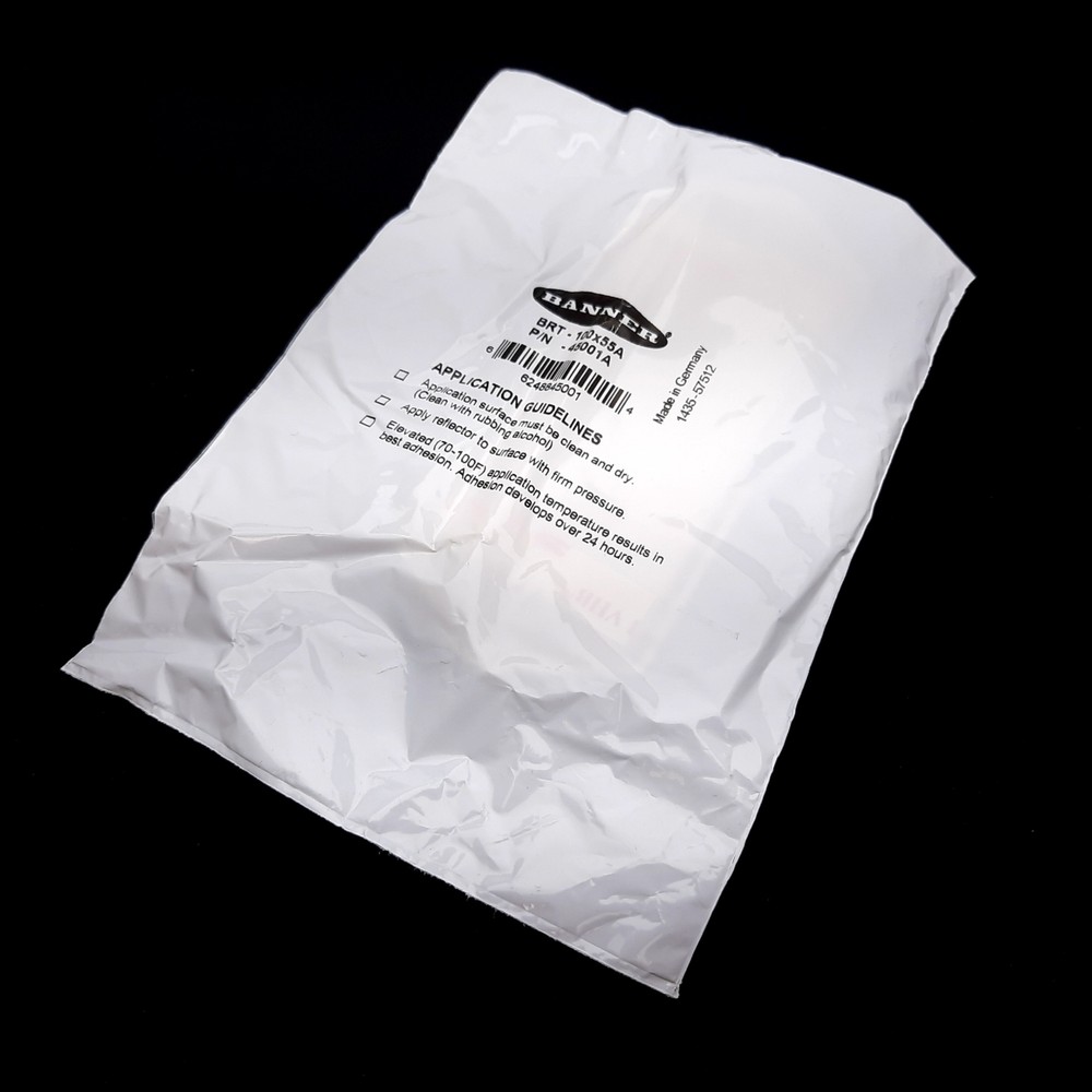 Banner BRT-100X55A Retroreflective Sensor Target, Rectangular, 100mm x 55mm