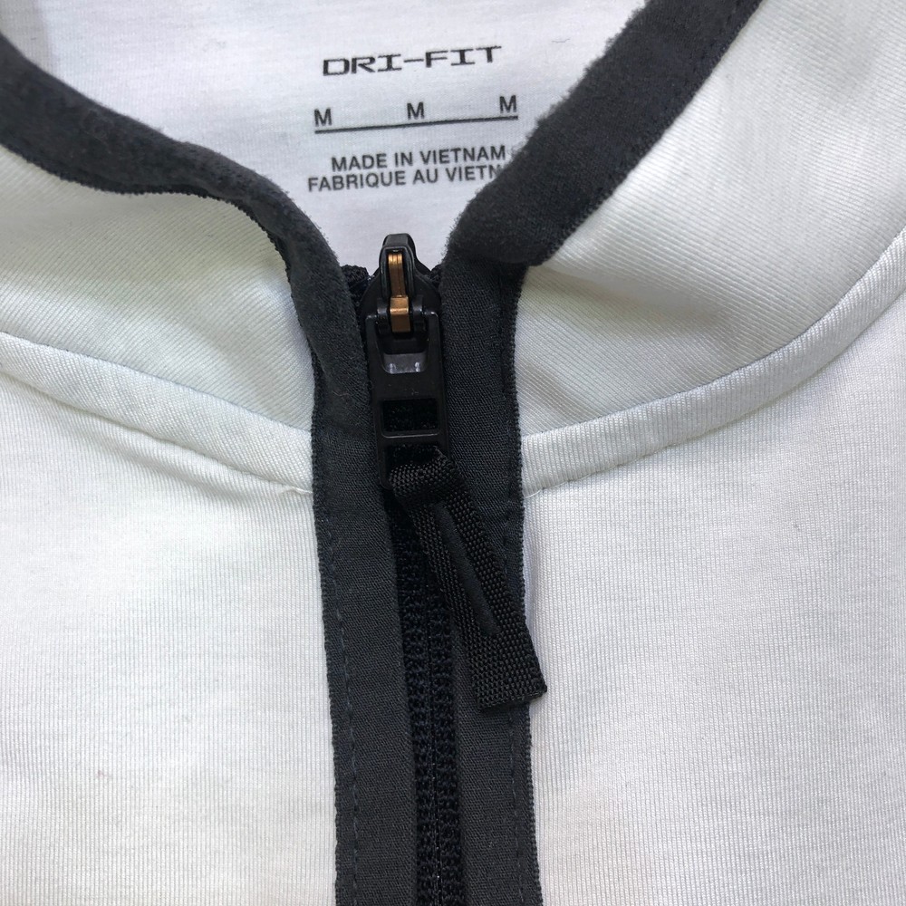 Nike Pullover Mens Medium Grey Quarter Zip Victory Golf Performance Logo Outdoor
