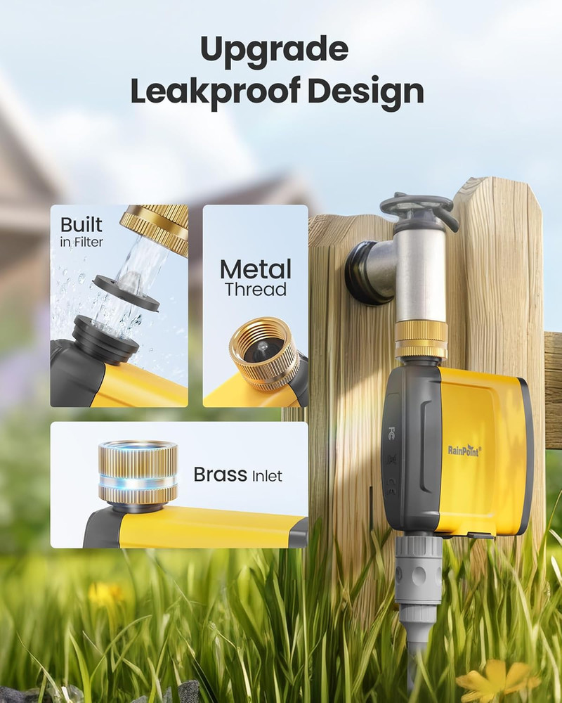 Smart Wifi Water Timer with APP Control & Automatic Rain Delay