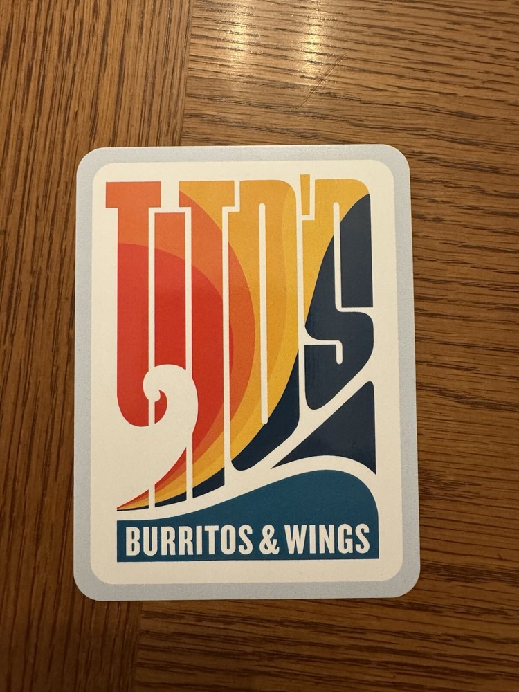 Tito’s Burritos And Wings Sticker
