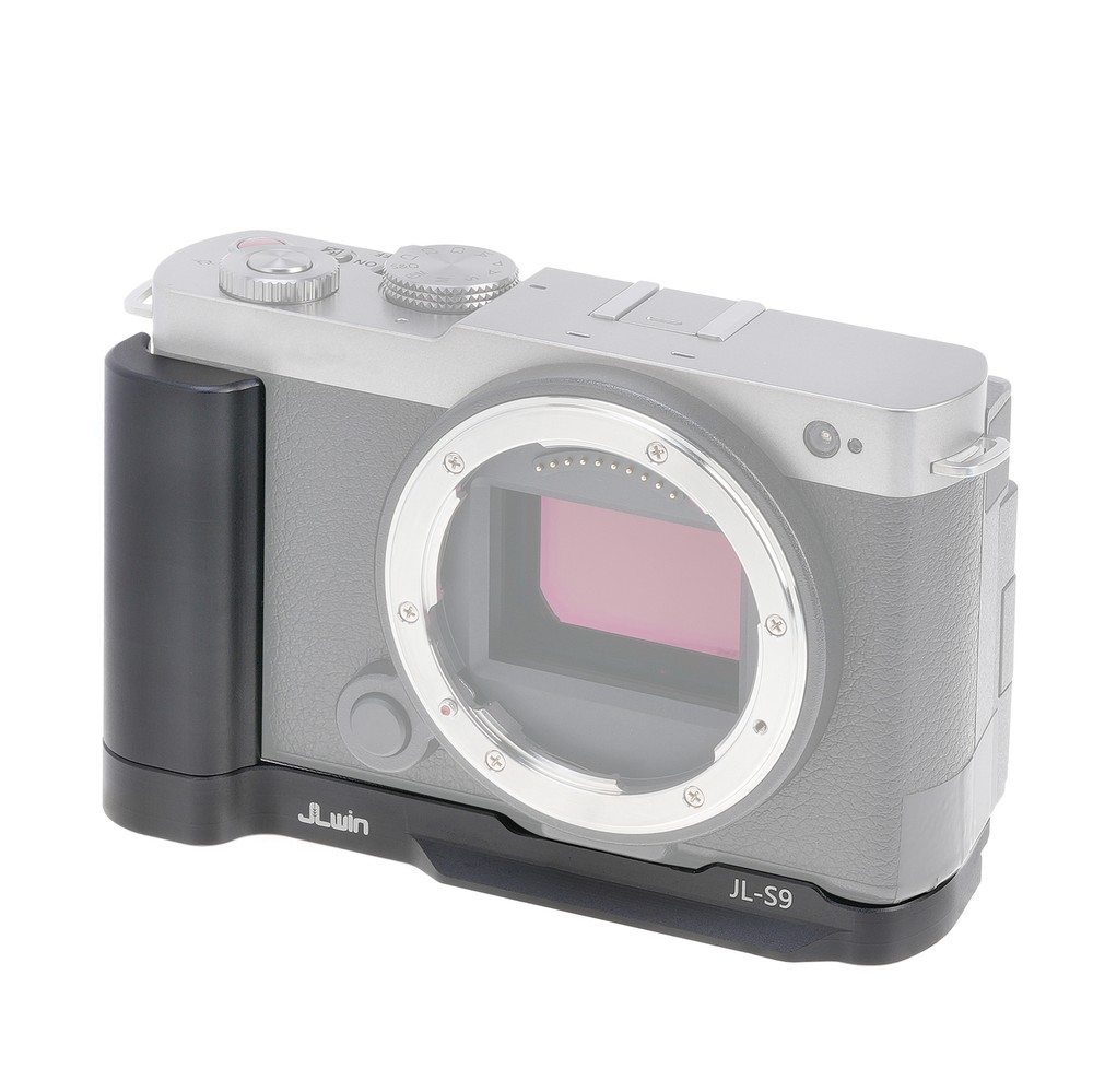 L-Shaped Handle Grip with Quick Release Plate for Panasonic Lumix S9 Camera