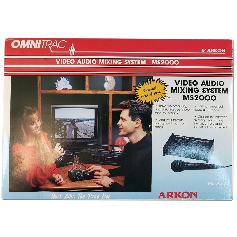 Omnitrac MS2000 Video Audio Mixing System by Arkon Vintage 1989