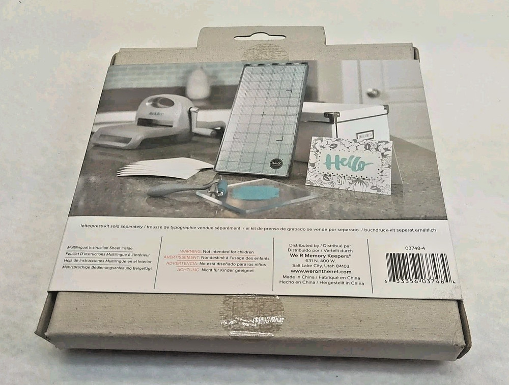 We R Memory Keepers Letterpress Plates Handwritten 61 Pieces