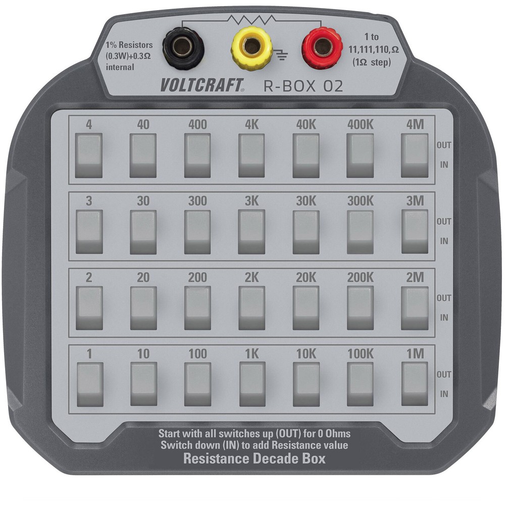 Voltcraft R-box 02 % Resistance Decade Meter