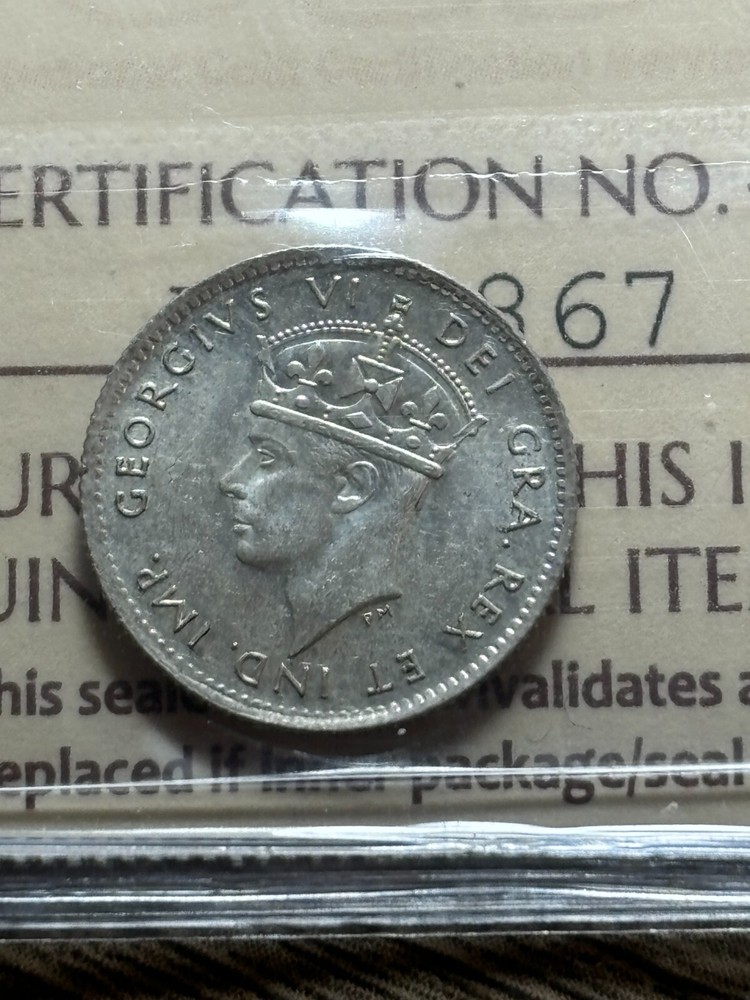 Newfoundland 1945 5 Cents ICCS Graded MS65