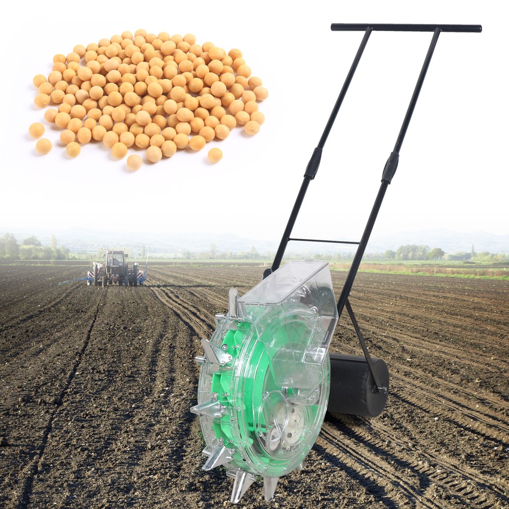 Hand-push Roller Seeder Peanut Corn Fertilizer Applicator Manual Seed Planter