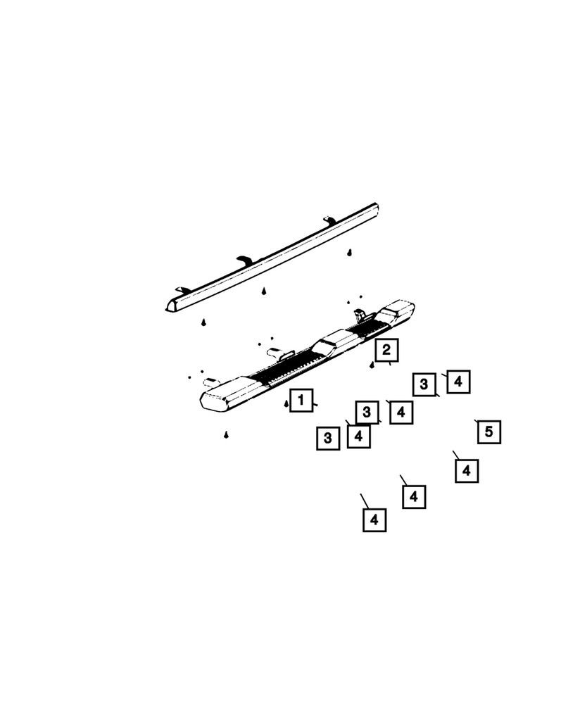 Genuine Mopar Side Step Right 68292908AE