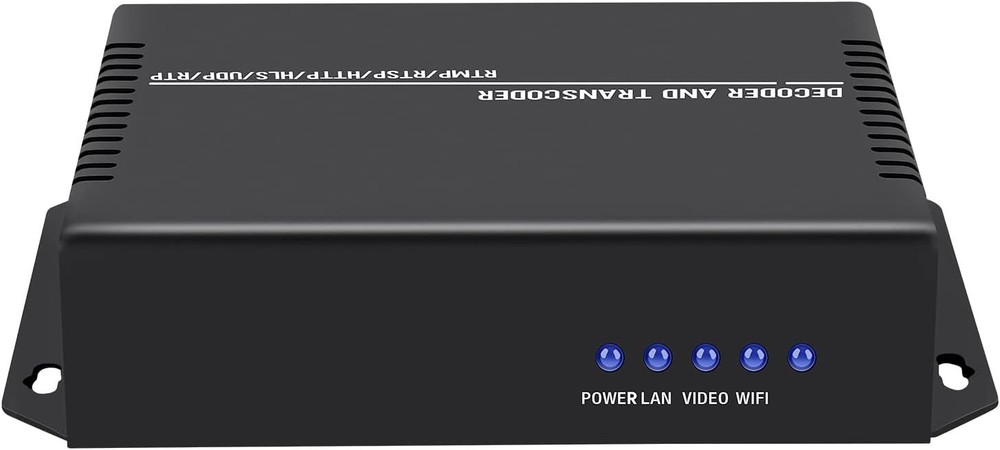 4K HD Video Encoder Transcoder Decoder for RTSP M3U8 RTMP UDP HLS To HDMI