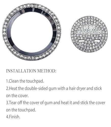 for Cadillac Bling Engine Start Stop Silver - Engine Start Button (2 Holes)