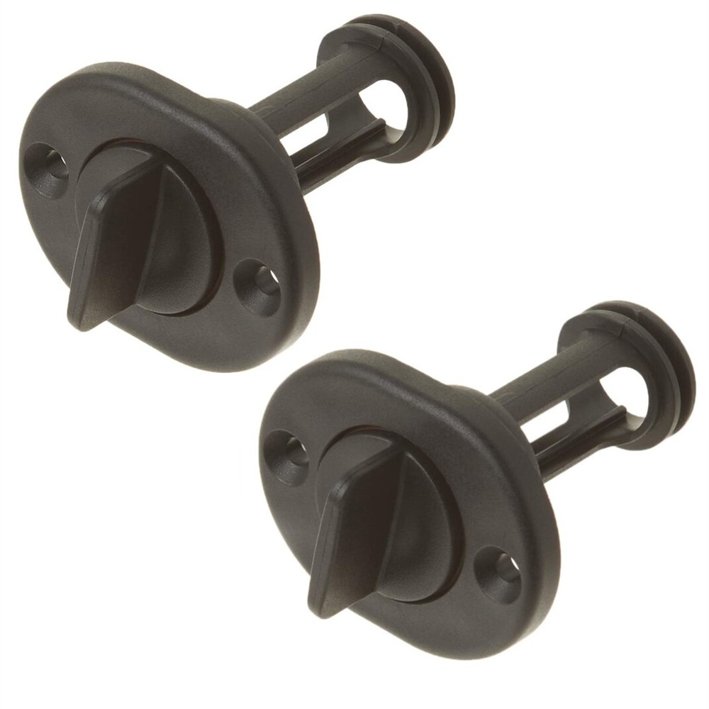 Pair Seachoice Retained Screw Type Nylon Drain Plug 1" Diameter Holes 18781 LC