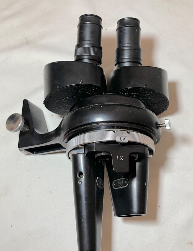 antique Carl Zeiss Spencer Buffalo binocular lab microscope brass attachments
